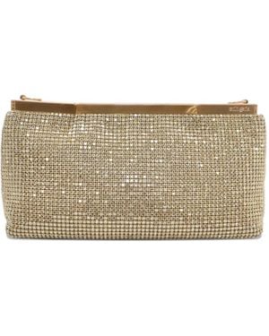Cult Gaia Felice metallic clutch bag - Grau