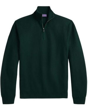Ralph Lauren Double Piqué Half-zip Sweater - グリーン