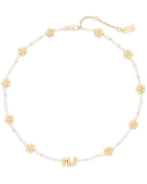Marc Jacobs Collar The Balloon Beaded - Blanco