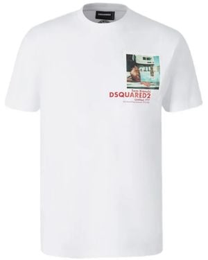 DSquared² グラフィック プリントTシャツ - ホワイト