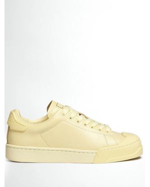 Marni Dada Bumper Leather Sneakers - Natural