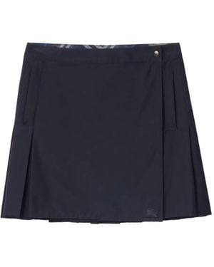 Burberry Wrap Mini Skirt - Blue
