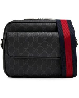 Gucci Gg Supreme Messenger Bag - Black