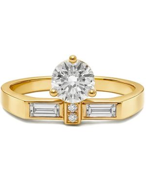 Loyal.e Paris Solitaire Uraeus Ring Mit Diamanten - Mettallic