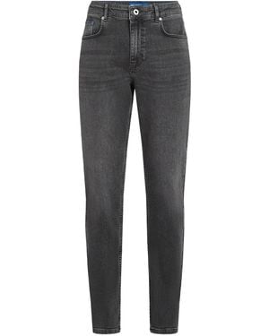 KARL LAGERFELD Stretch-Cotton Slim-Fit Jeans - Grey