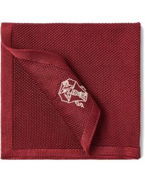 Brunello Cucinelli Knit pocket square - Rot