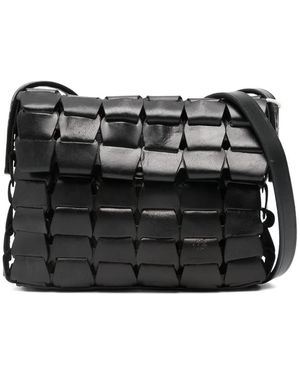 Dragon Diffusion Bolso De Hombro De Piel Tejida - Negro