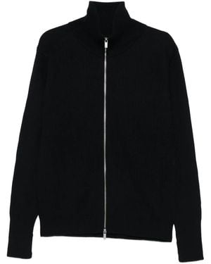 Barena Zip-Up Wool Cardigan - Black