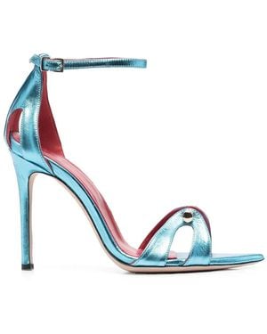 HARDOT 100Mm Bar-Detail Sandals - Blue