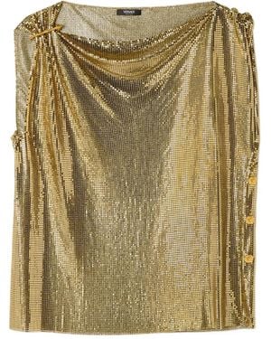 Versace Safety Pin Mesh Top - Green