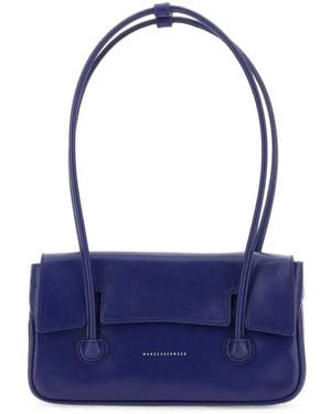 Marge Sherwood Sac Porté Épaule À Effet Brillant - Blue