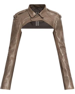 Rick Owens Bikerjack Met Rits - Bruin