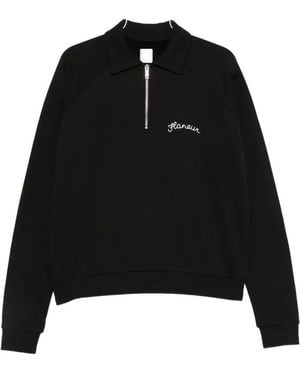 flâneur Signature Half-Zip Sweatshirt - Black