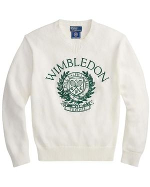 Polo Ralph Lauren Embroidered Jumper - White