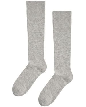 Wolford Mélange-Effect Knee-High Socks - White