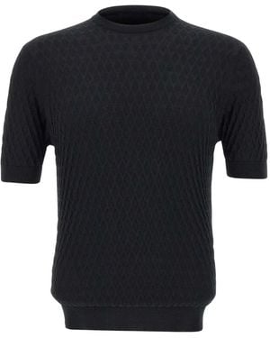 FILIPPO DE LAURENTIIS T-Shirt En Crêpe - Noir