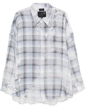 R13 Frayed-Hem Shirt - White