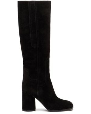 Casadei 80Mm Cleo Boots - Black