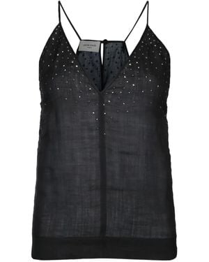 Jacob Cohen Tanktop Verfraaid Met Stras - Zwart