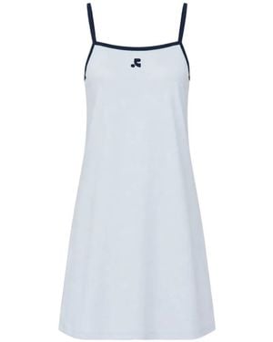Rest&Recreation Coloration Contrast-Trim Mini Dress - White