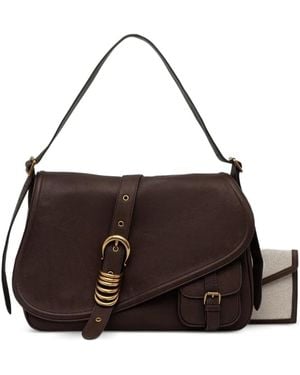 Miss Sixty Schultertasche Mit Schnalle - Braun