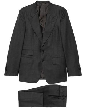 Tom Ford Peak-Lapel Suit - Black