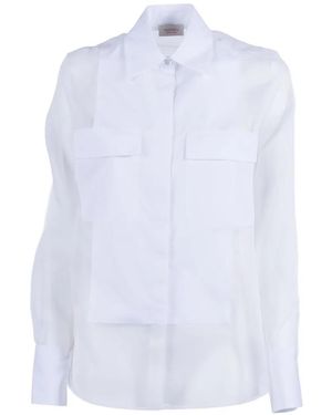 Mazzarelli Camicia Josephine Con Inserti - Bianco