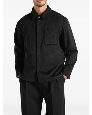 Manière De Voir Andy Panelled Shirt - Black