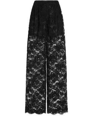 Dolce & Gabbana Hose Aus Spitze - Schwarz