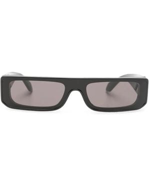 Alaïa Rectangle-Frame Sunglasses - Grey