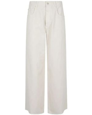Brunello Cucinelli Straight-Leg Jeans - White