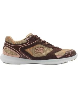 Burberry Matrix Trainers - Brown