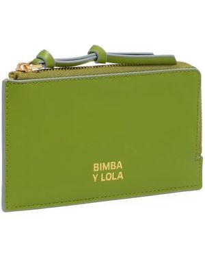 Bimba Y Lola Leather Zip Purse - Verde