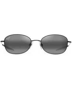 Maui Jim Lunettes De Soleil Huia À Monture Ovale - Grey