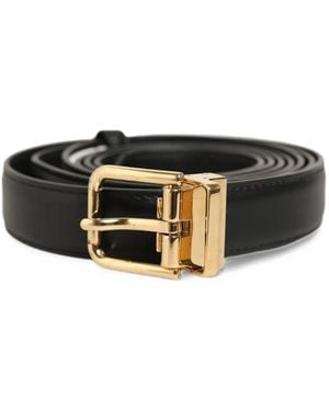 Dolce & Gabbana Leather Double-Wrap Belt - Black