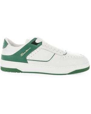 Santoni Air Lace-Up Sneakers - White