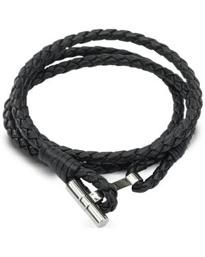 Tom Ford Collar De Piel Trenzada - Negro