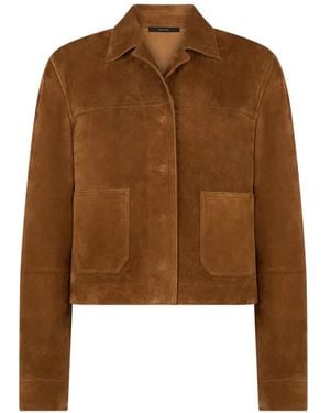 Tom Ford Buttoned-Up Suede Jacket - Brown
