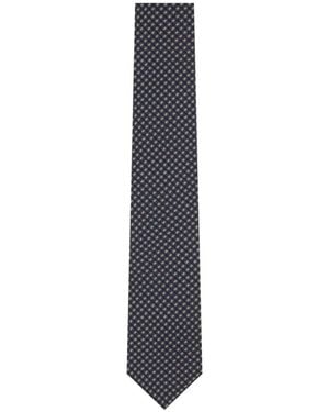 Corneliani Krawatte Mit Hahnentrittmuster - Blau