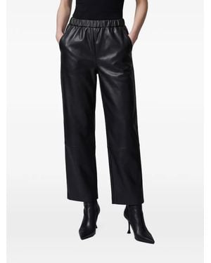 PARIENTE Sarah Leather Trousers - Black