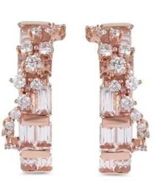 ANANYA Aros Scatter En Oro De 18 Ct - Blanco