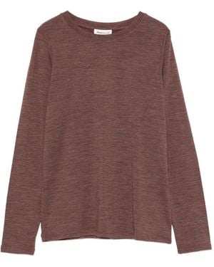 MAISON 123 Long-Sleeve T-Shirt - Brown