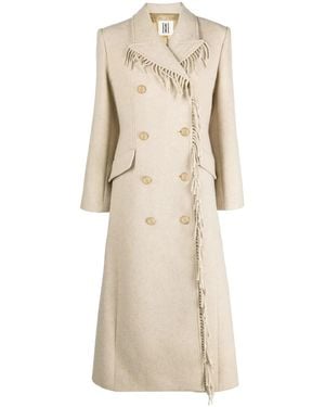 By Malene Birger Gardenia フリンジ ロングコート - ナチュラル