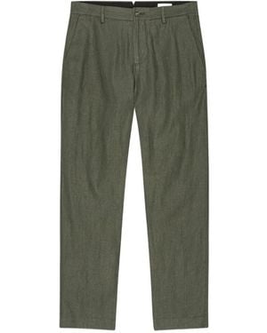 NN07 Hose aus Leinen - Grün