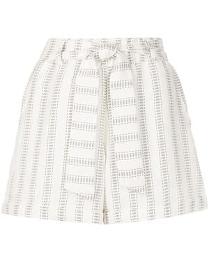 Amir Slama Shorts Con Cintura Lazada - Blanco