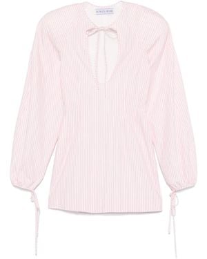 ROWEN ROSE Robe Courte À Rayures - Rose