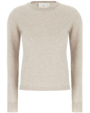 Vanisé Fine-Knit Crew-Neck Sweater - White