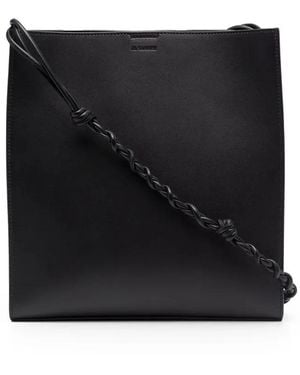 Jil Sander Tangle Leather Crossbody Bag - Black