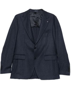 Tagliatore Traje De Lana Con Botones - Azul