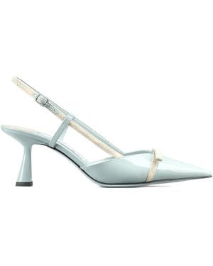 Jimmy Choo Slingback leather pumps - Blanco